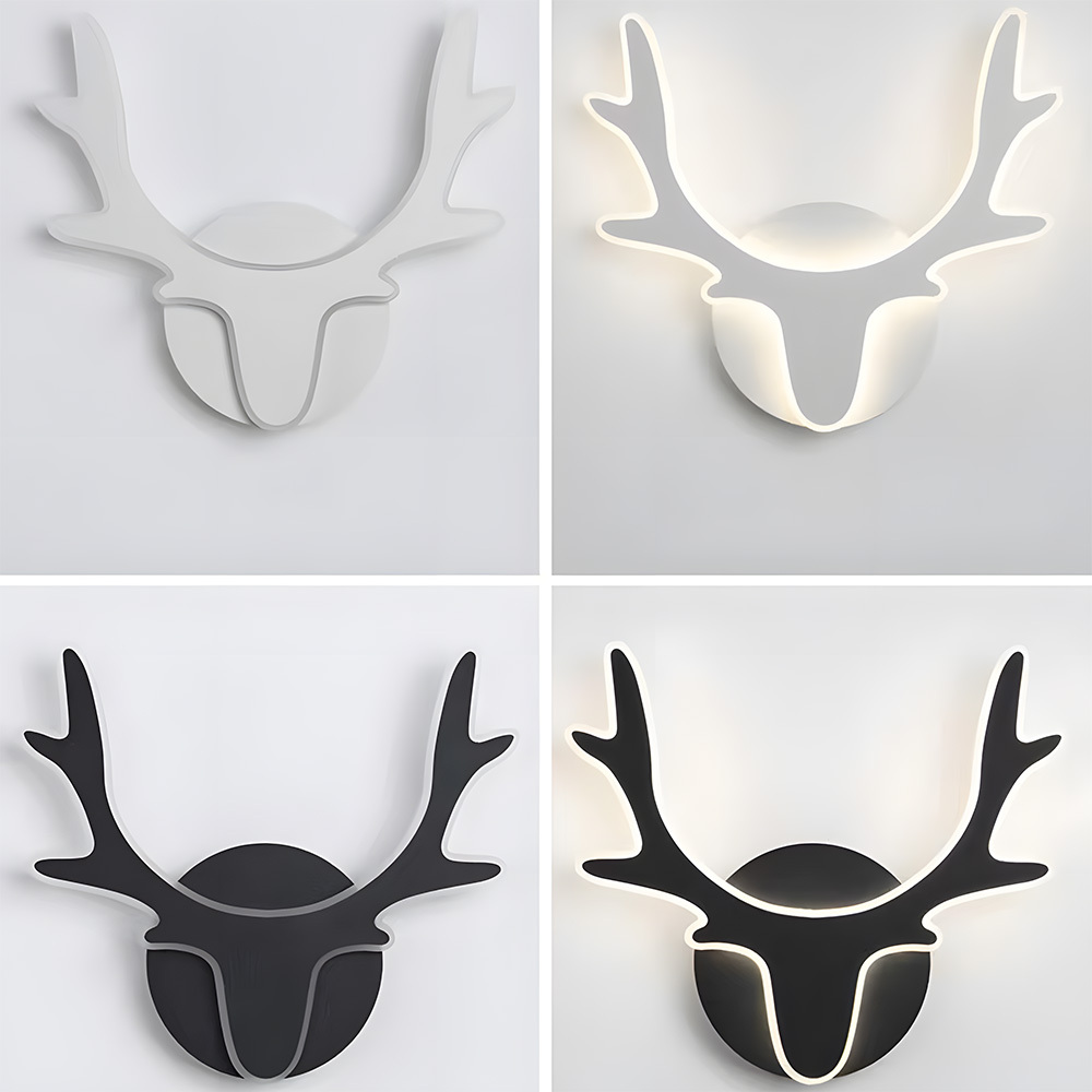 Nordic Deer Creative Living Room LED Wall Lamp