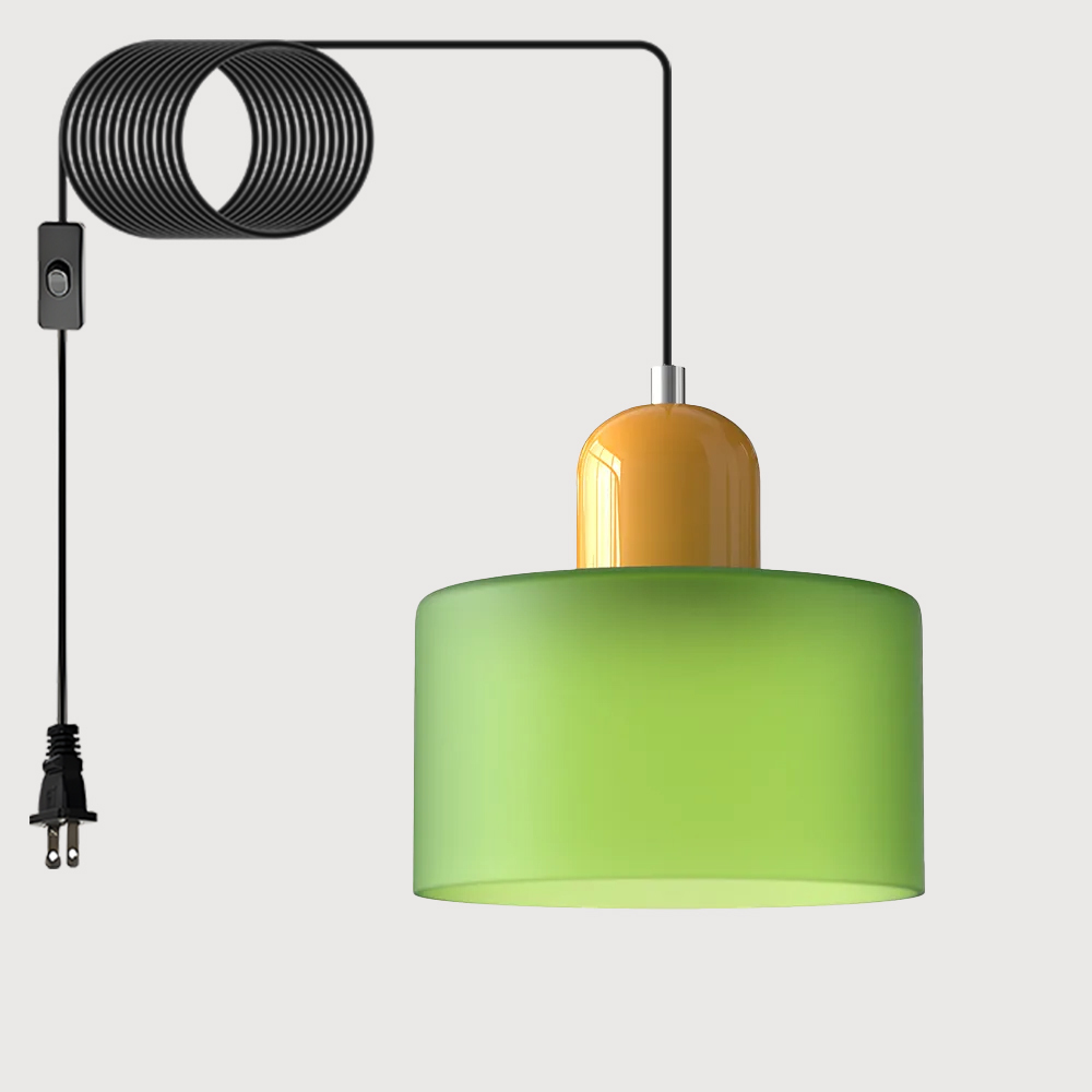 Bauhaus Plug-in Small Glass Pendant Light