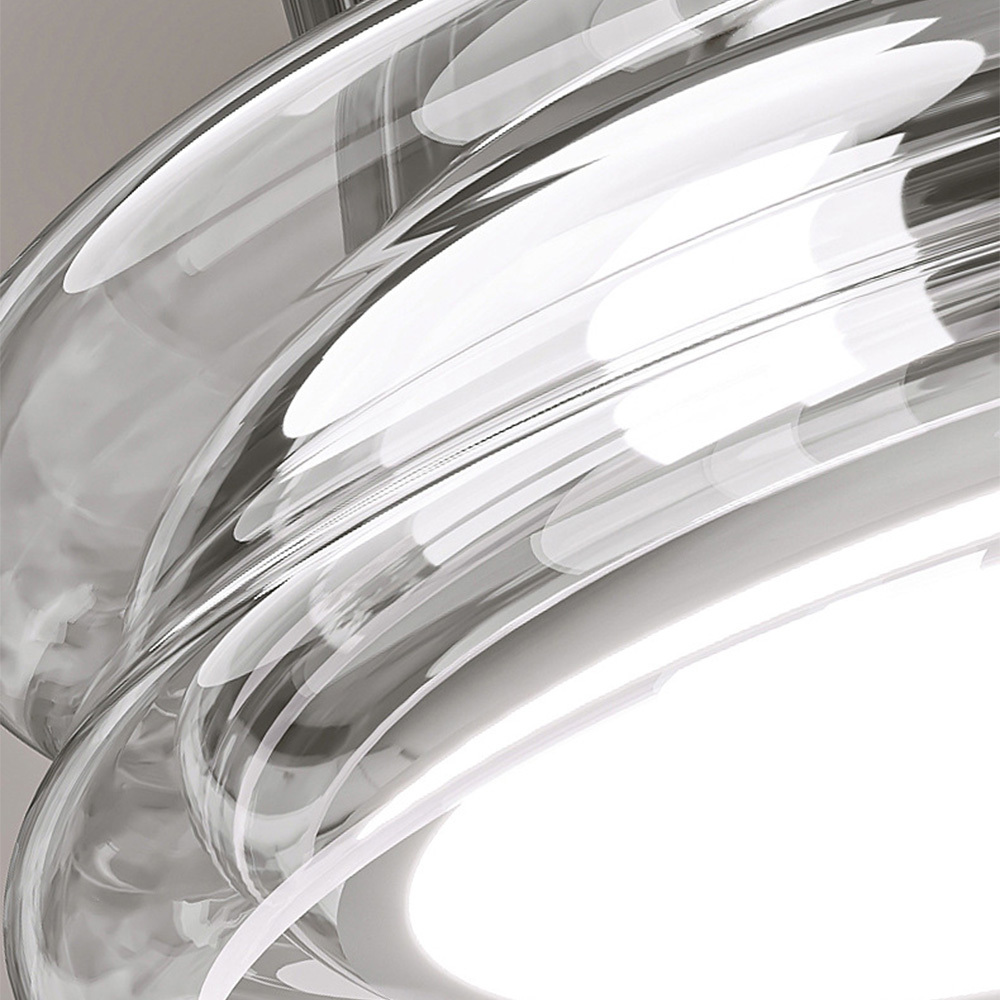 Vintage Deco Round Acrylic LED Ceiling Light