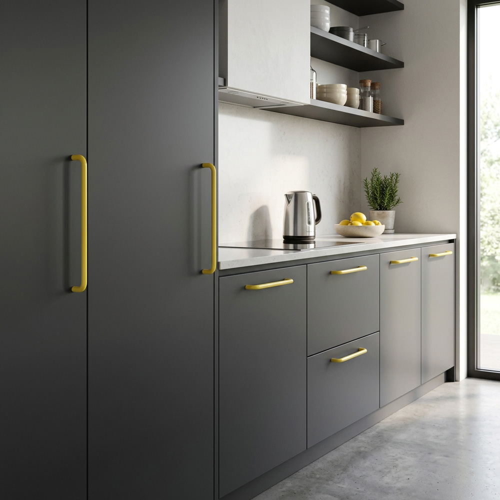 Dopamine Colorful Brass Kitchen Cabinet Pulls
