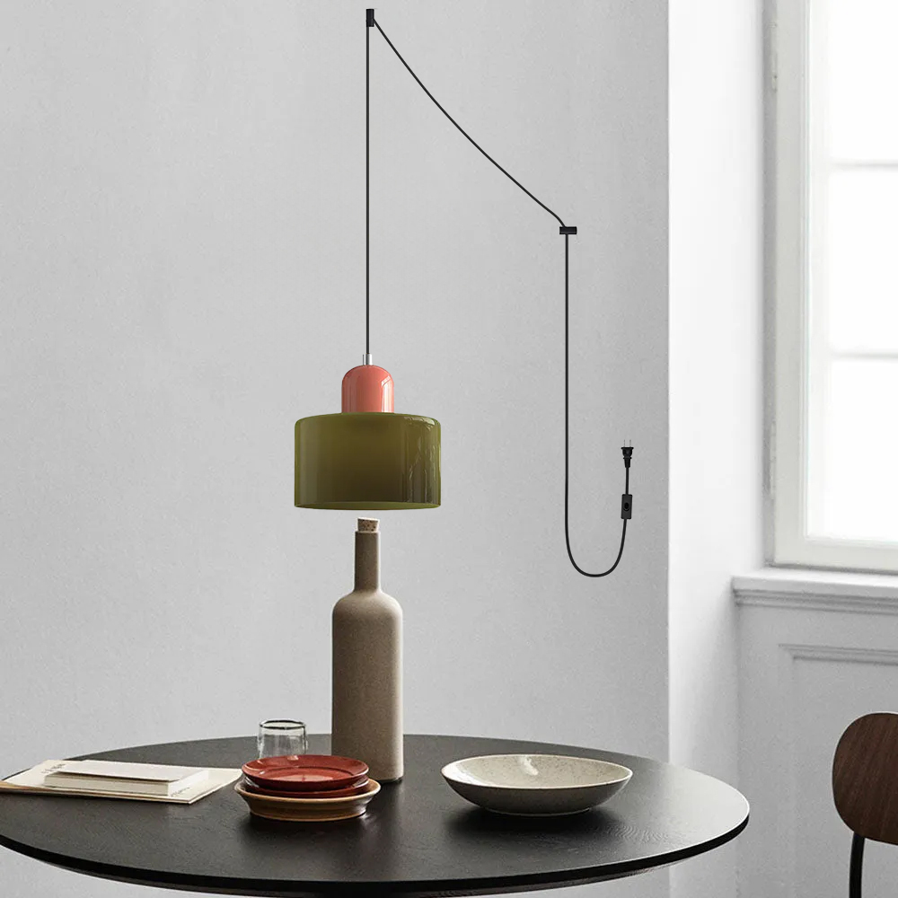 Bauhaus Small Glass Pendant Light