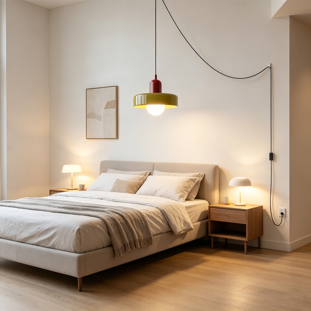 Bauhaus Stained Glass Pendant Light