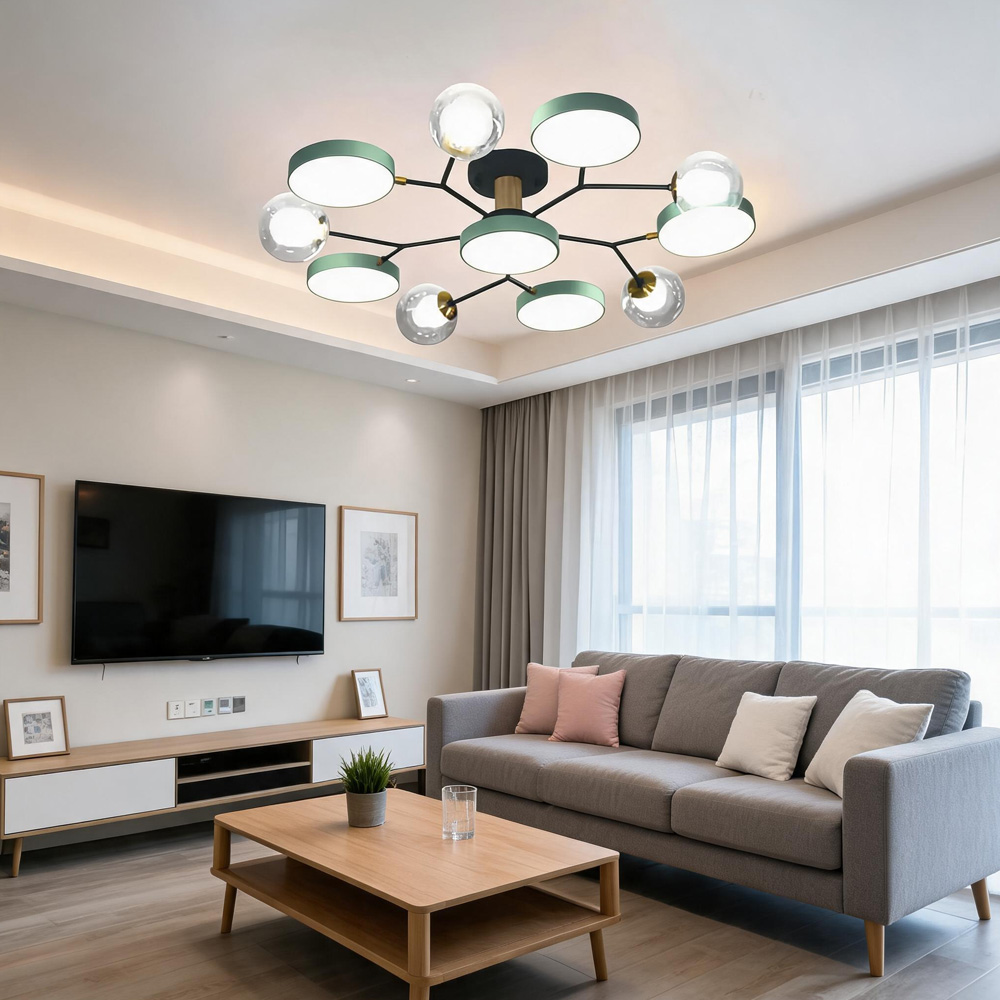 Branch Colorful LED Living Room Ceiling Light