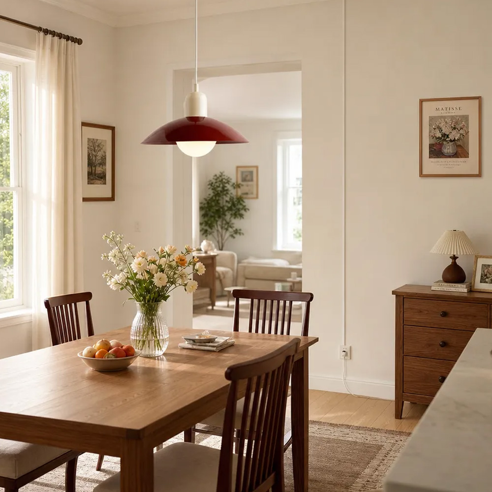 Mid Century Plug-in Bauhaus Dining Room Pendant Light