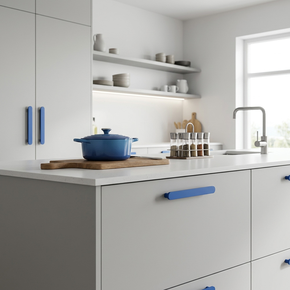 Modern Colorful T-Bar Wardrobe Cabinet Handle
