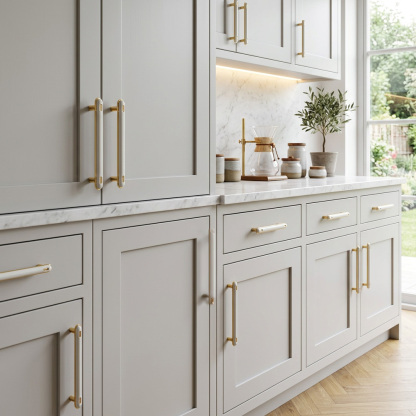 Elegant Luxury French Style White Drawer Pulls Hardware