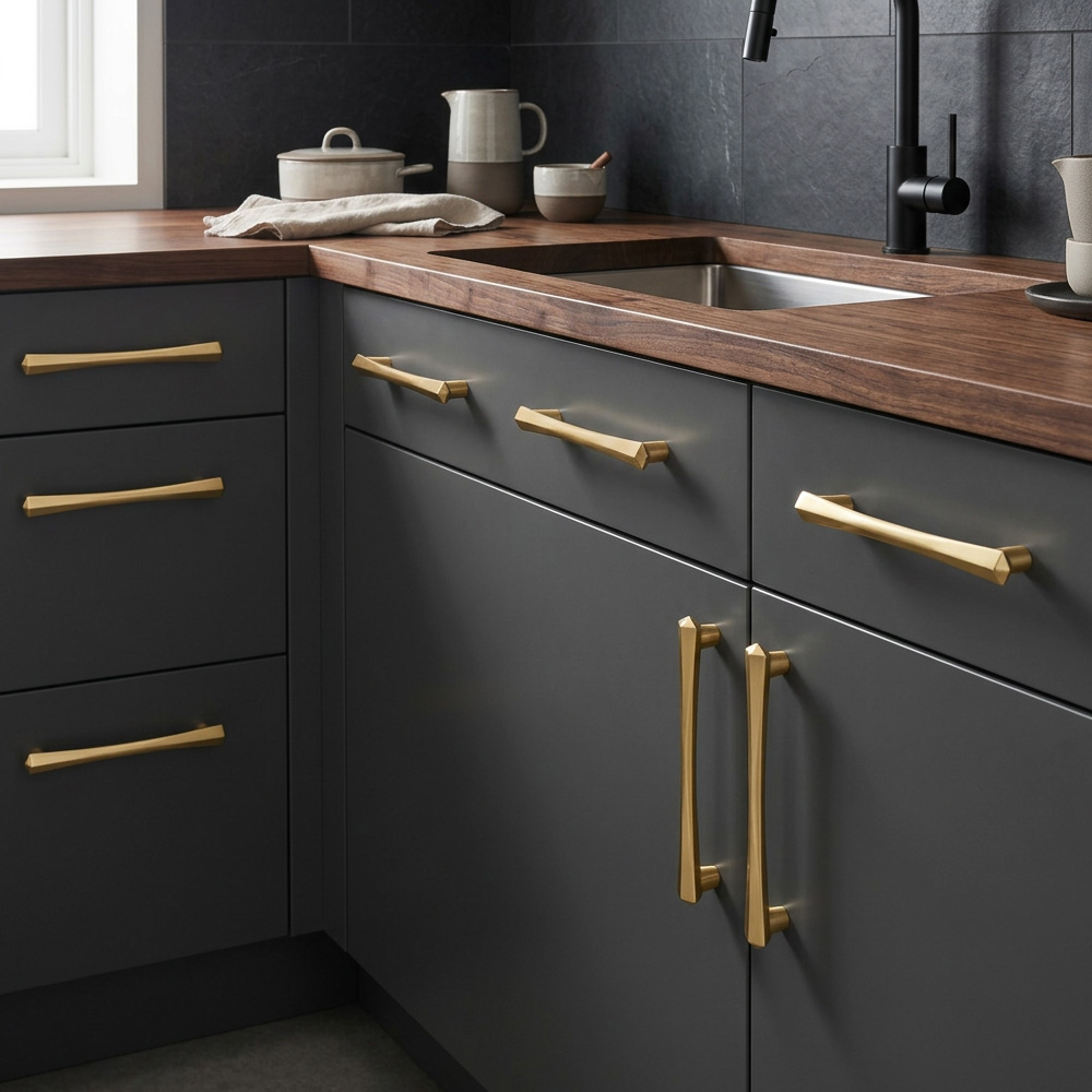 Nordic Modern Zinc Alloy Cabinet Pulls for Dressers