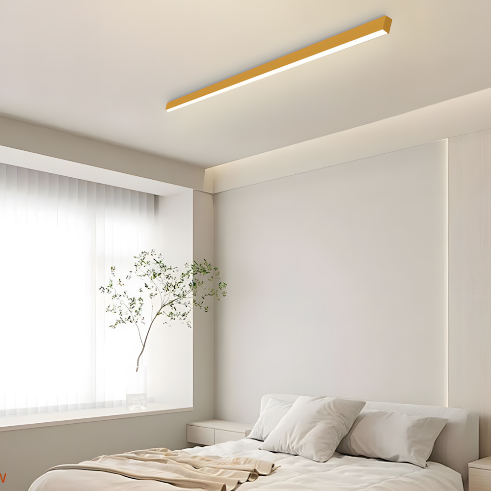 Modern Minimalist Long Strip LED Ceiling Lamp For Living Room