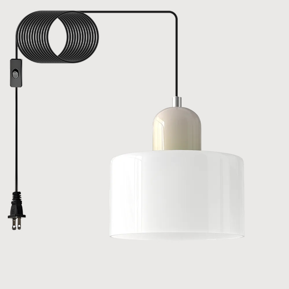 Bauhaus Plug-in Small Glass Pendant Light