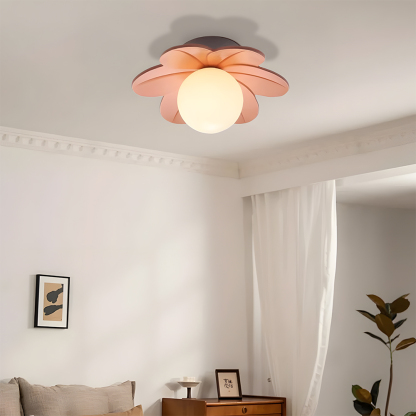 Decorative Colorful Resin Semi Flush Mount Ceiling Lamp 