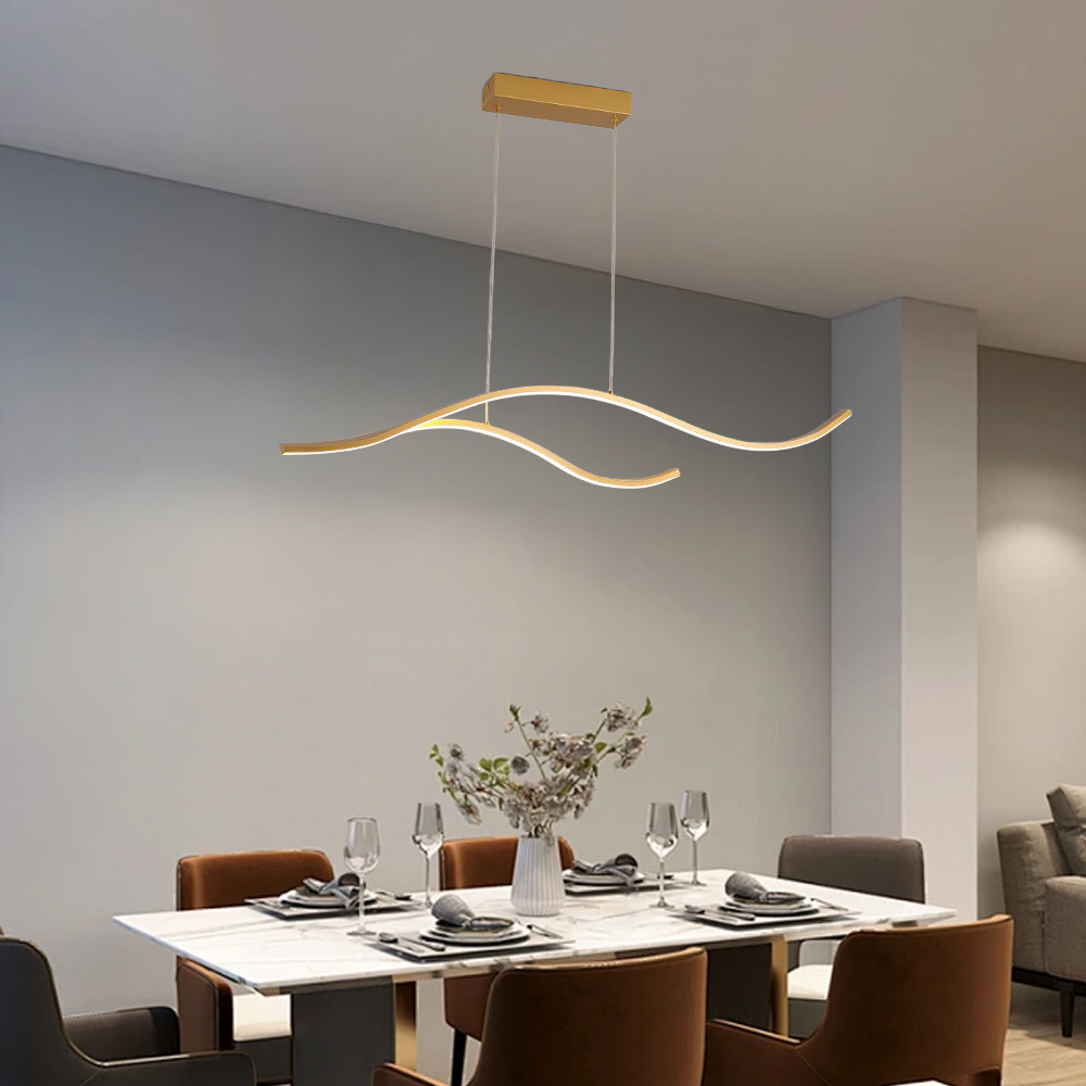 Creative Designer Luxury Nordic-Style Linear Pendant Bar & Cafe Light
