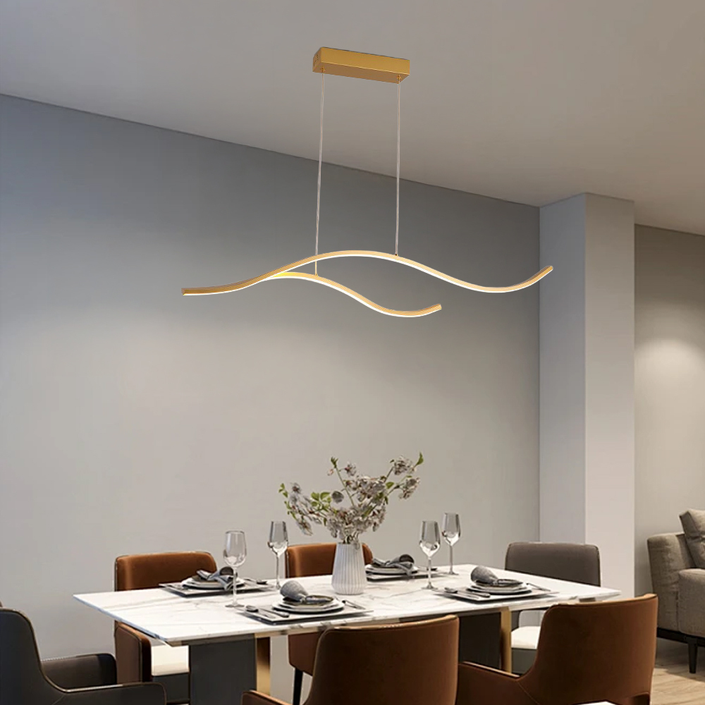 Creative Designer Luxury Nordic-Style Linear Pendant Bar & Cafe Light