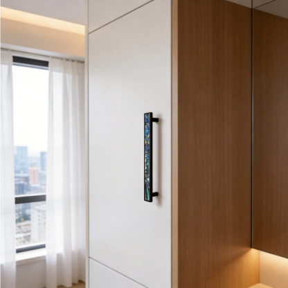 Luxury Natural Shell White Cabinet Pulls Brass Drawer Knobs