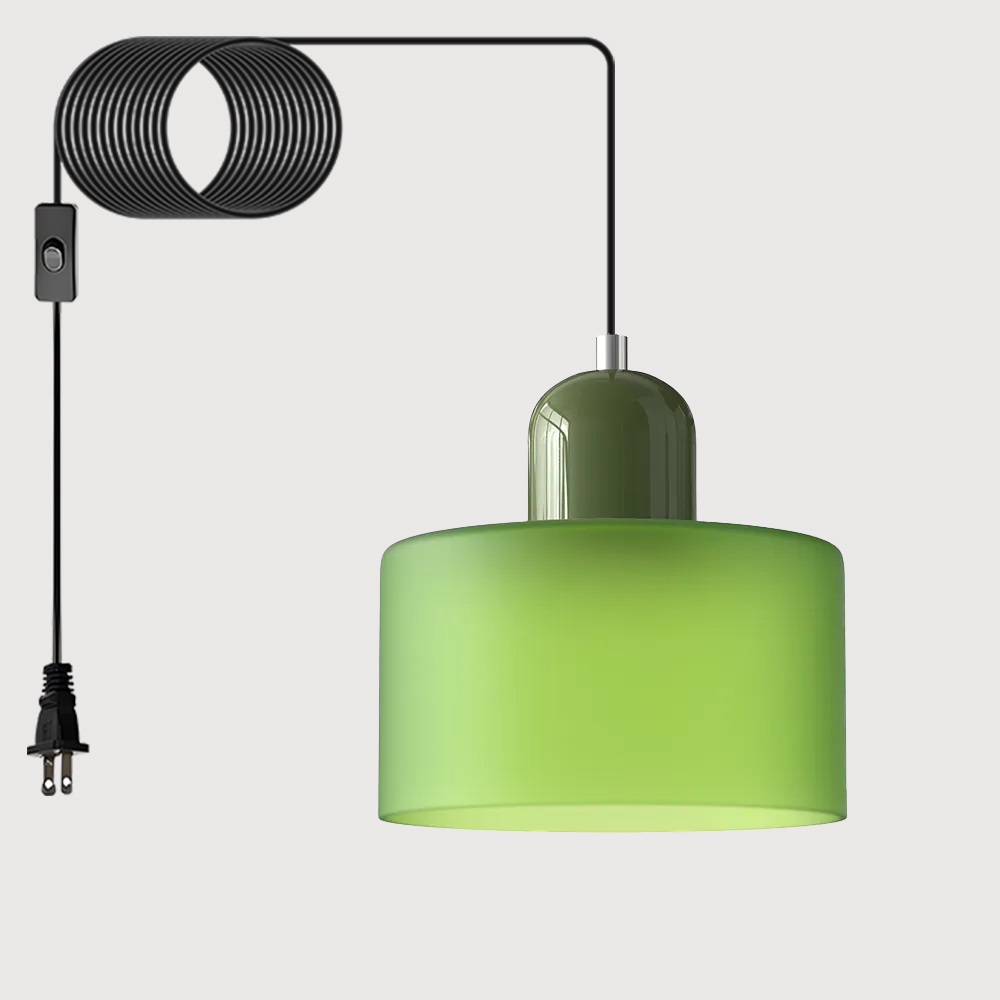 Bauhaus Plug-in Small Glass Pendant Light