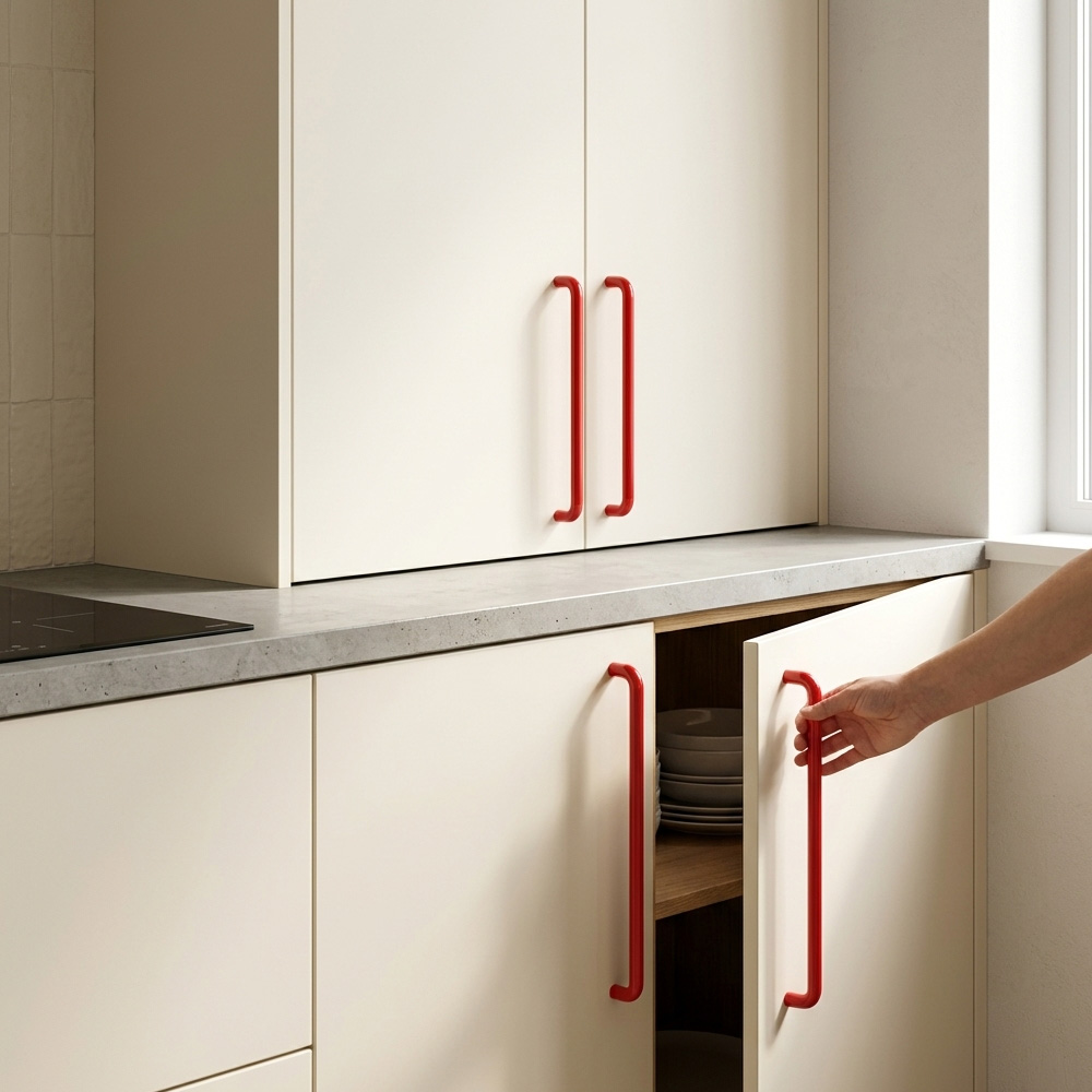 Dopamine Colorful Brass Kitchen Cabinet Pulls