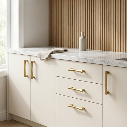 Nordic Modern Zinc Alloy Cabinet Pulls for Dressers