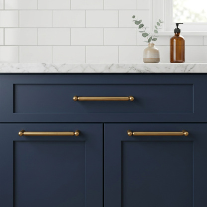Modern Decorative Solid Brass T-Bar Cabinet Pulls
