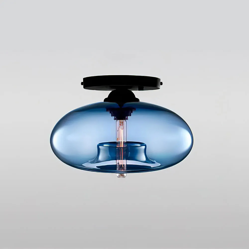 Industrial Globe Glass Hallway Ceiling Lights