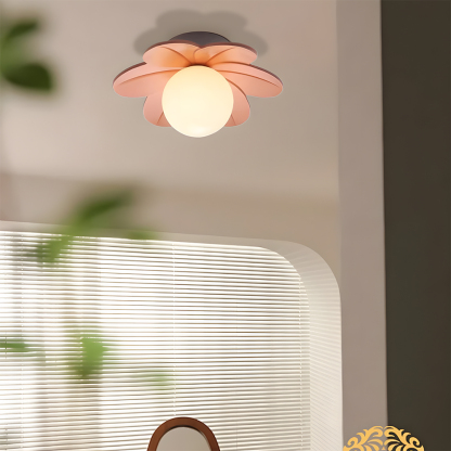 Decorative Colorful Resin Semi Flush Mount Ceiling Lamp 