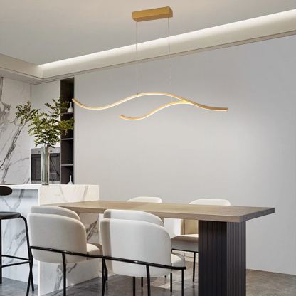 Creative Designer Luxury Nordic-Style Linear Pendant Bar & Cafe Light