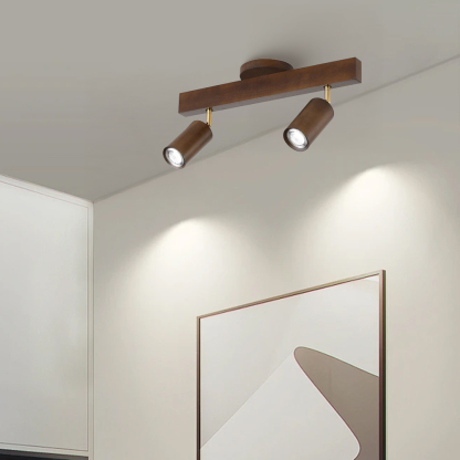 Japanese Minimalist Solid Wood Spotlight for TV Accent Wall