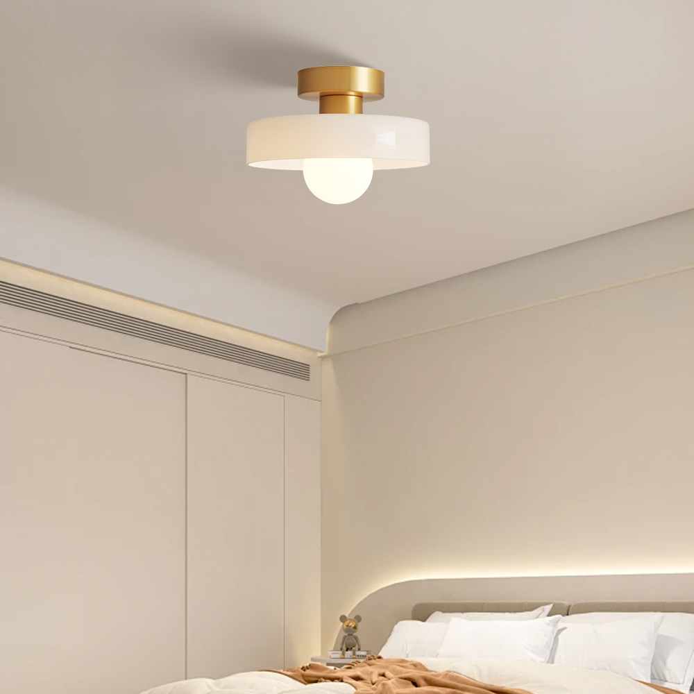 Modern Glass Flush Mount Ceiling Light for Kitchen