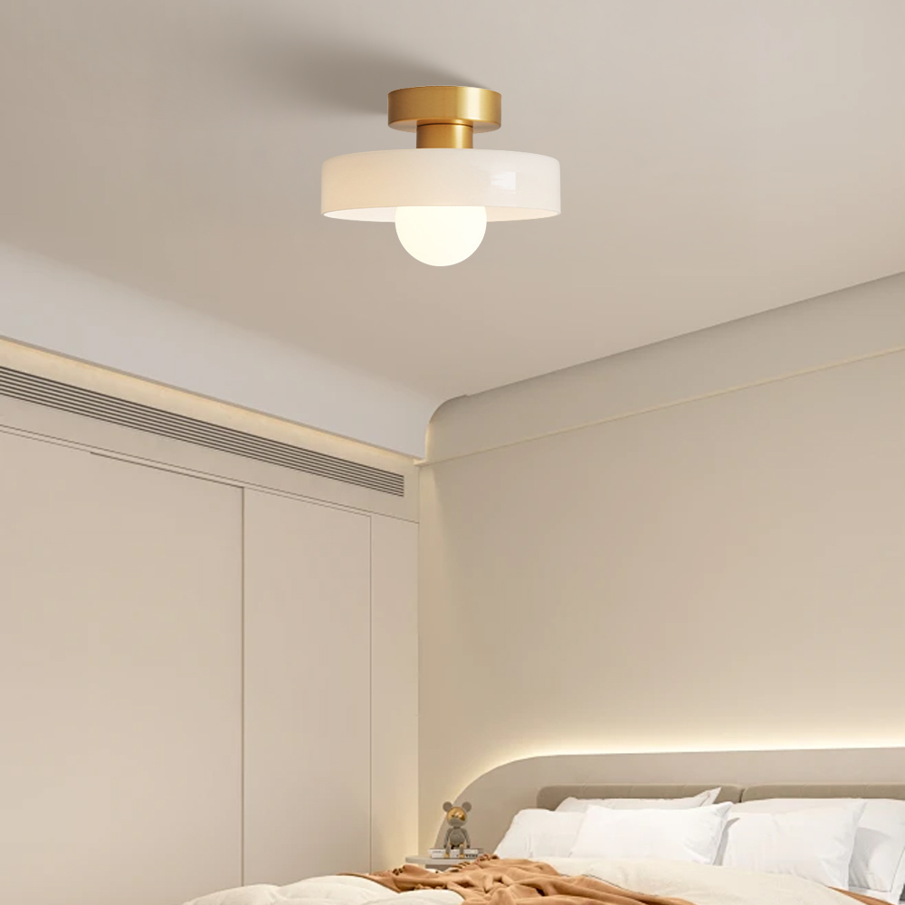 Modern Glass Flush Mount Ceiling Light for Kitchen