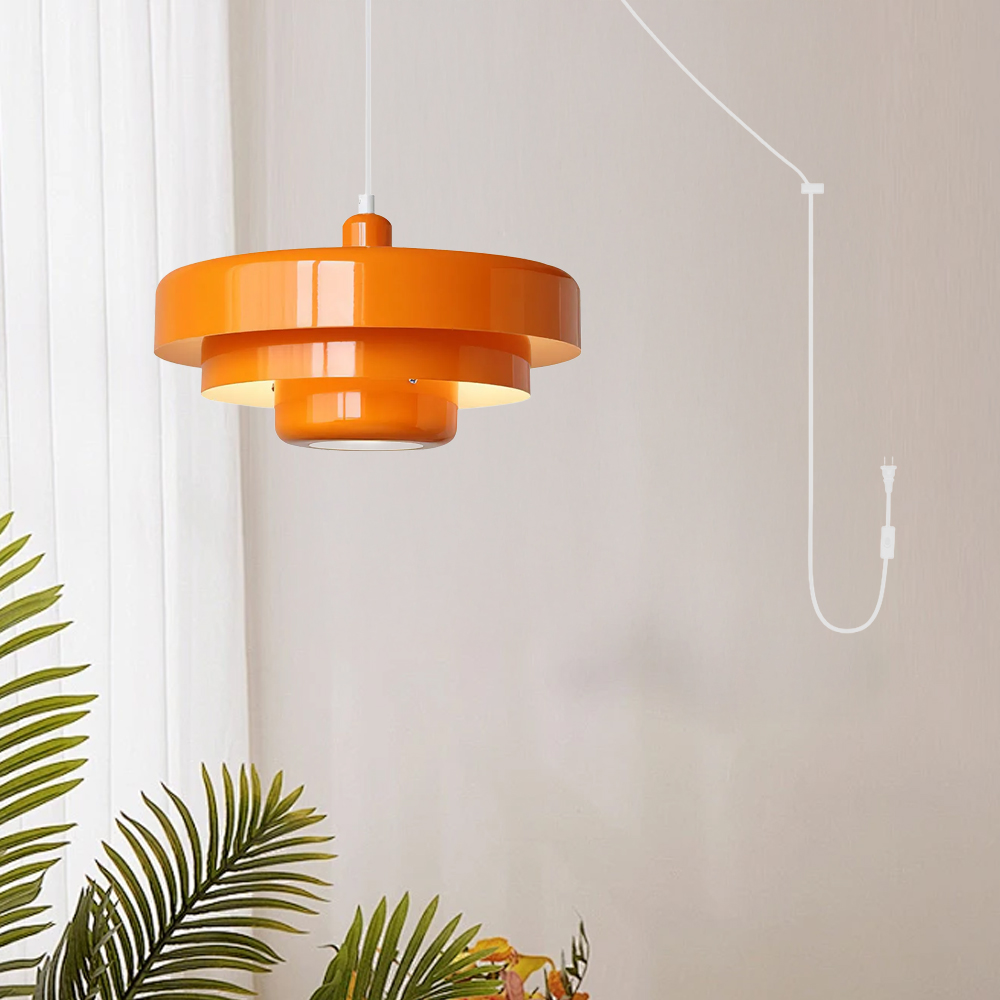 Medieval Plug-in Iron Retro Bauhaus Pendant Light