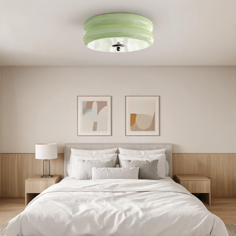 Art LED Glass Flush Mount Ceiling Lights