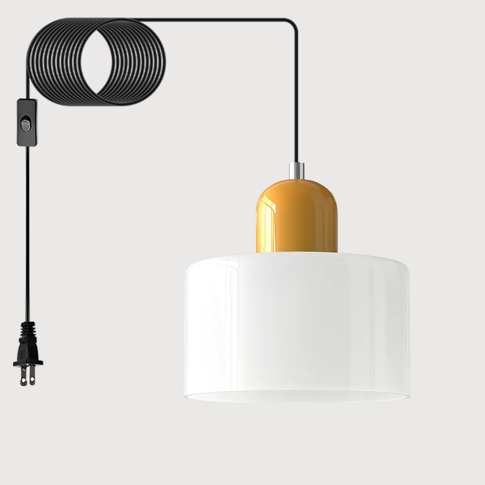 Bauhaus Plug-in Small Glass Pendant Light