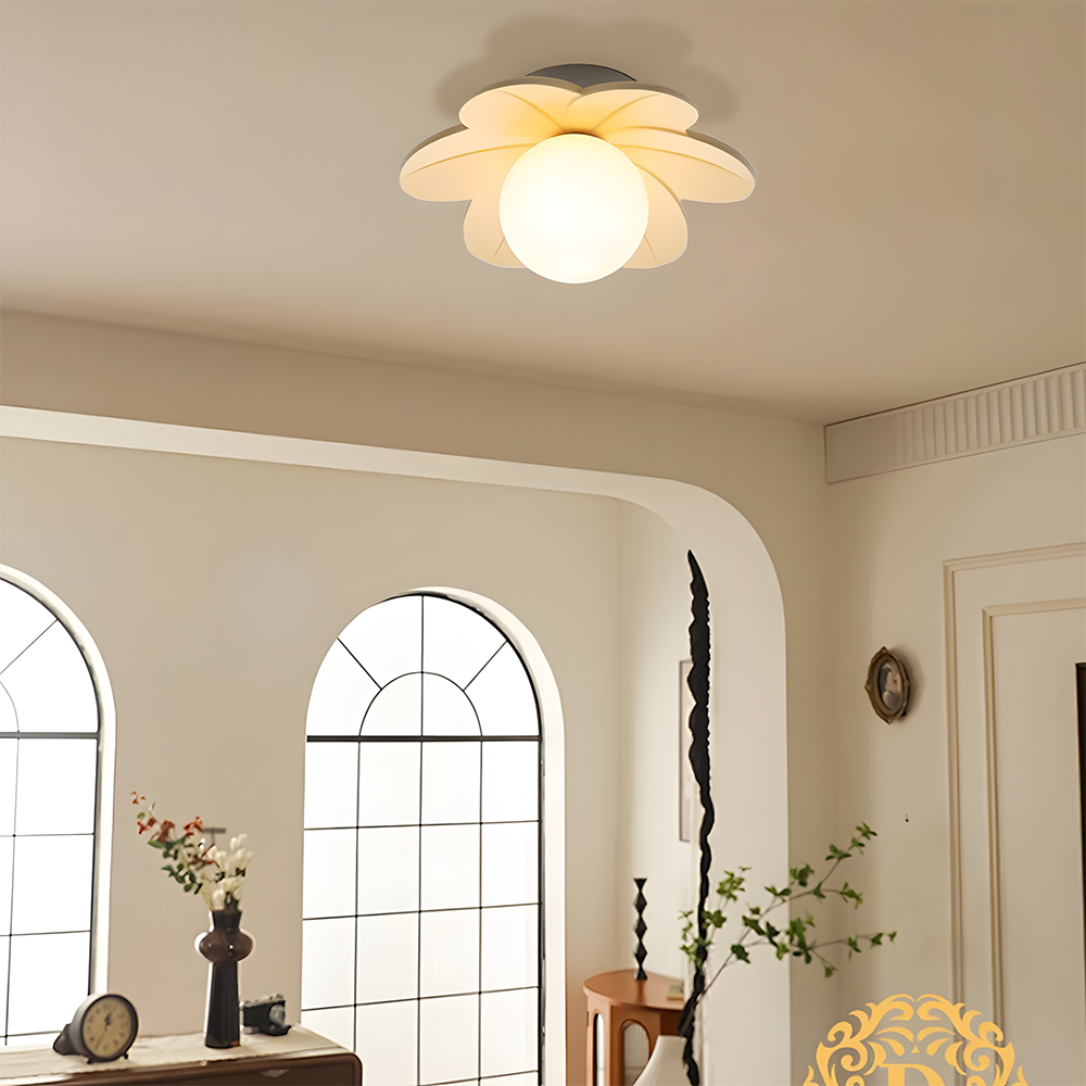 Decorative Colorful Resin Semi Flush Mount Ceiling Lamp 