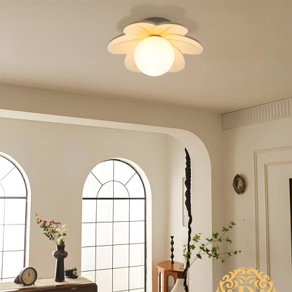 Decorative Colorful Resin Semi Flush Mount Ceiling Lamp 