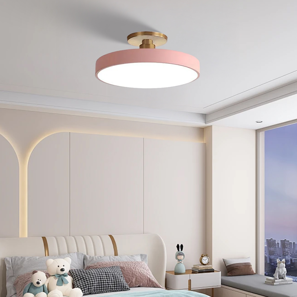 Macaron LED Flush Mount Ceiling Light For Bedroom