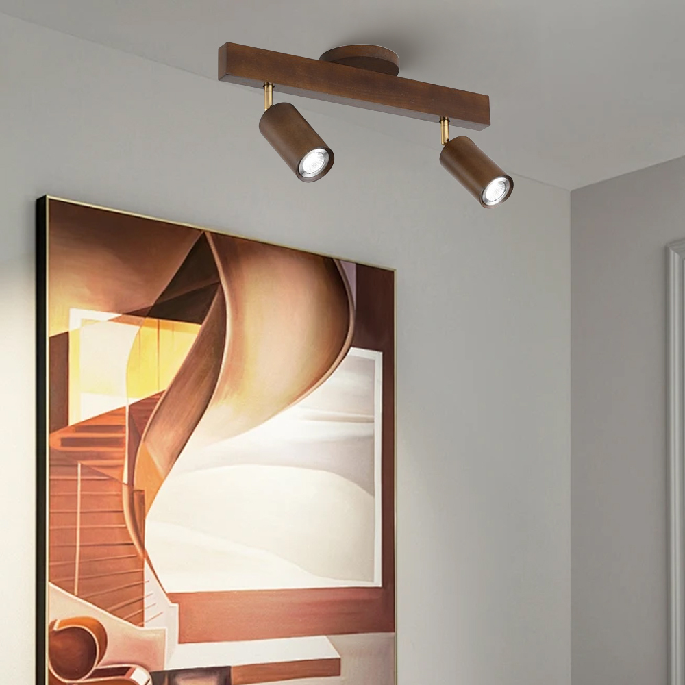 Japanese Minimalist Solid Wood Spotlight for TV Accent Wall