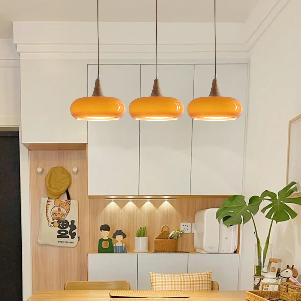 Kitchen Island Lighting Glass Pendant Light Linear Ceiling Fixture 