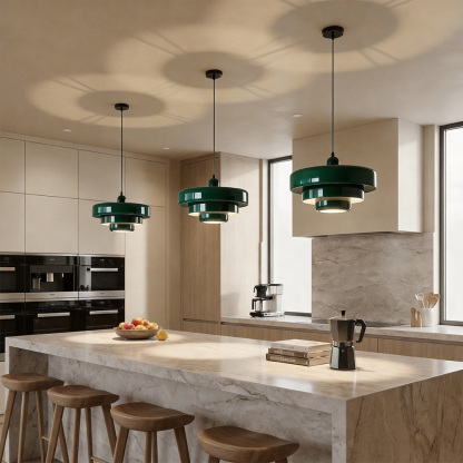 Medieval Iron Retro Single Head Bauhaus Pendant Light