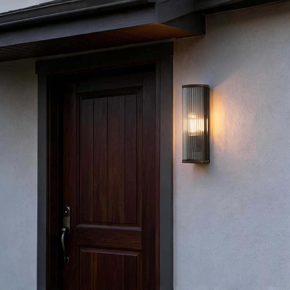 Modern Geometric Acrylic Outdoor Wall Light