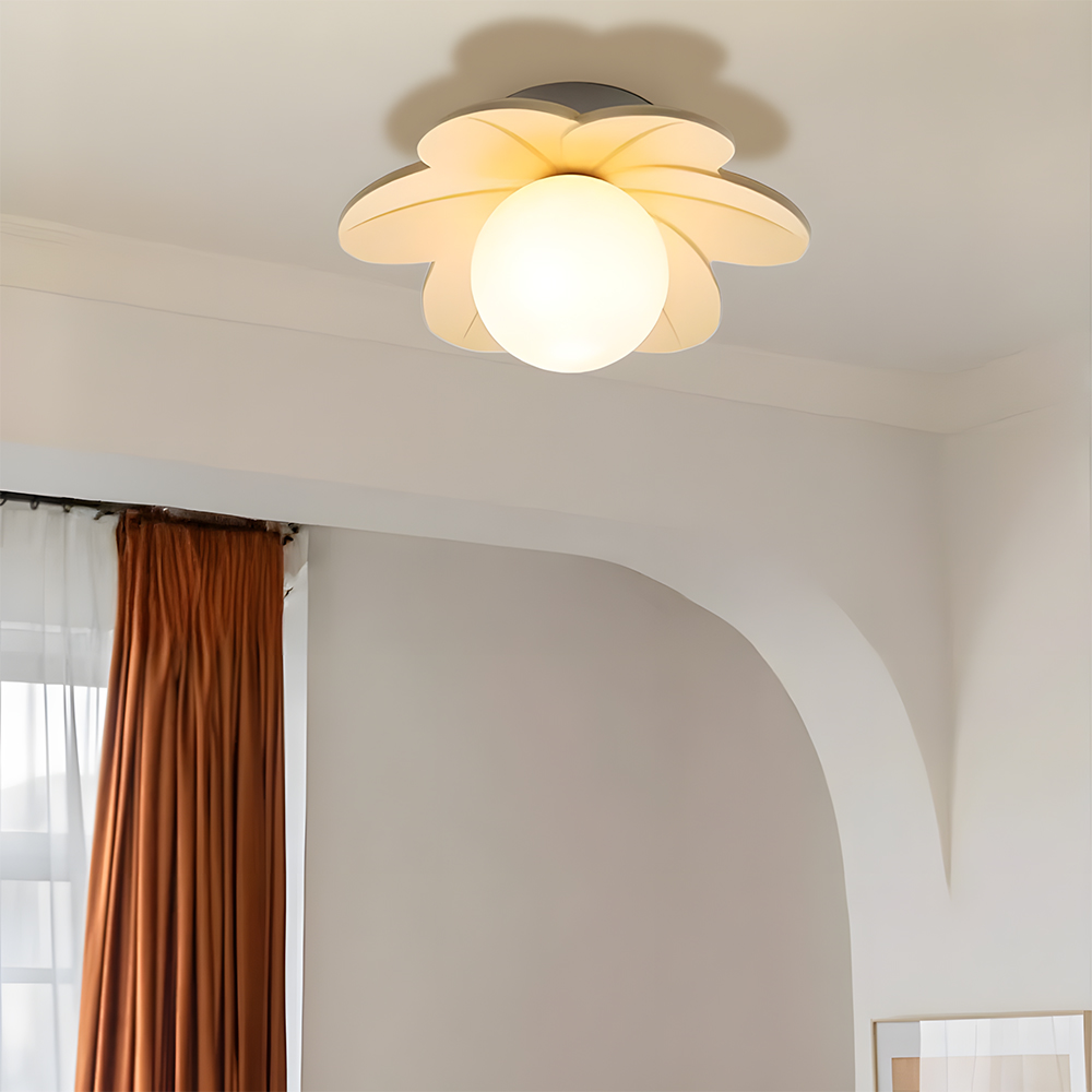 Decorative Colorful Resin Semi Flush Mount Ceiling Lamp 