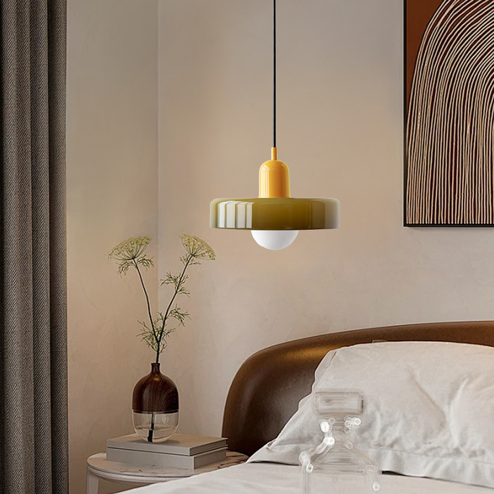 Bauhaus Stained Glass Pendant Light