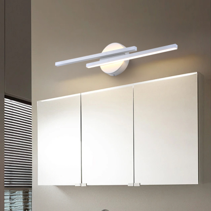 Modern LED Wall Sconce, Black Acrylic & Iron