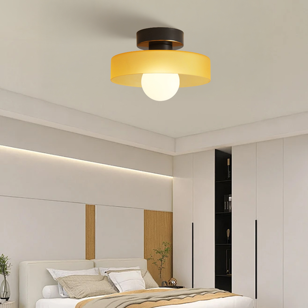 Modern Glass Flush Mount Ceiling Light for Kitchen