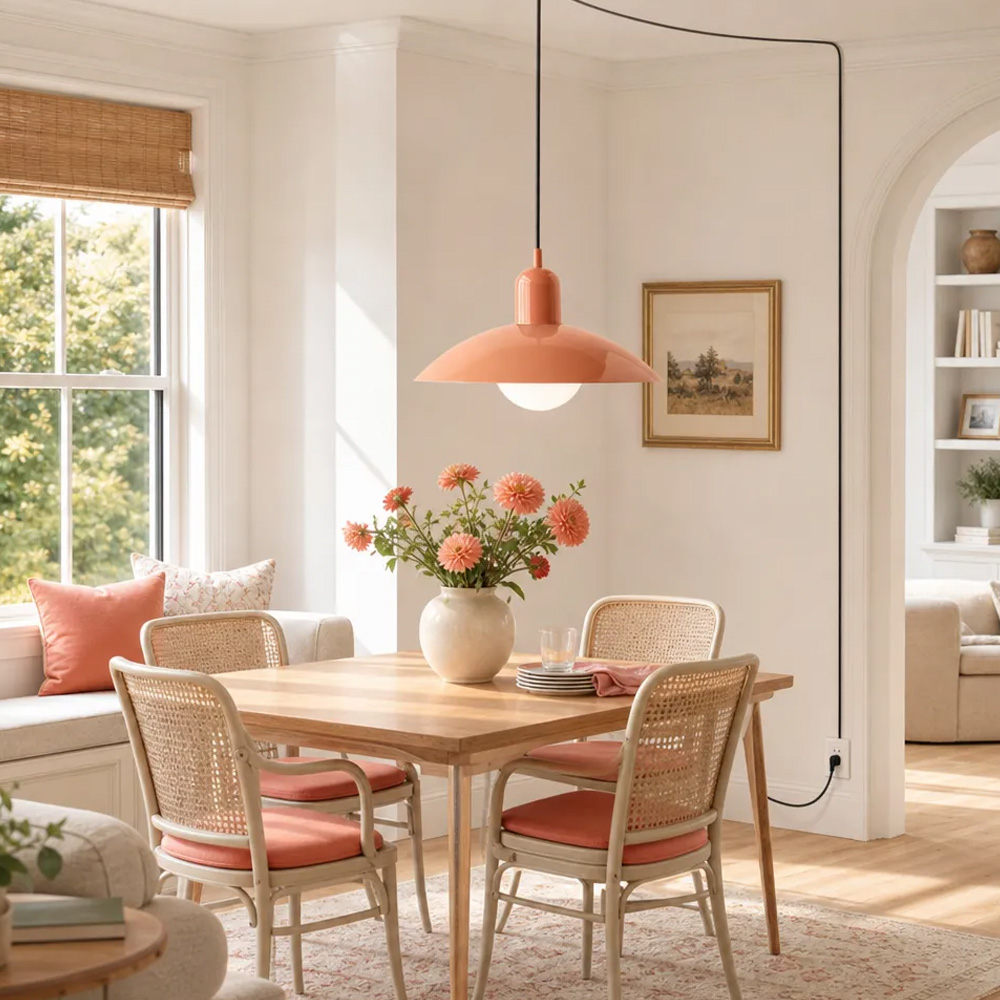Mid Century Plug-in Bauhaus Dining Room Pendant Light