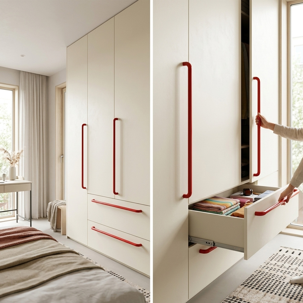 Dopamine Colorful Brass Kitchen Cabinet Pulls
