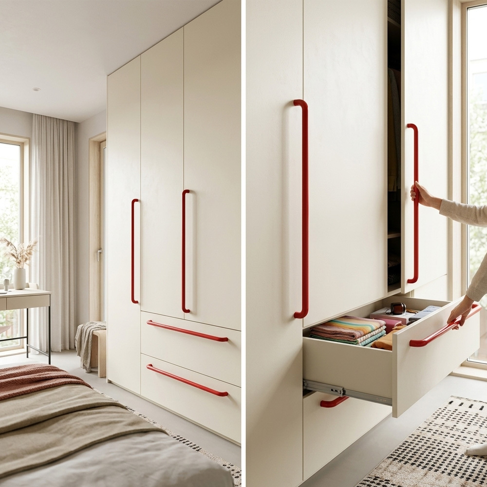 Dopamine Colorful Brass Kitchen Cabinet Pulls