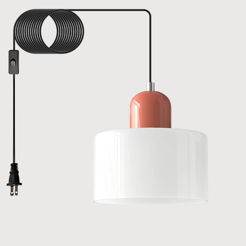 Bauhaus Plug-in Small Glass Pendant Light