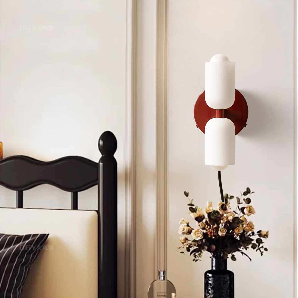Elegant Plug-in Glass Up Down Wall Light