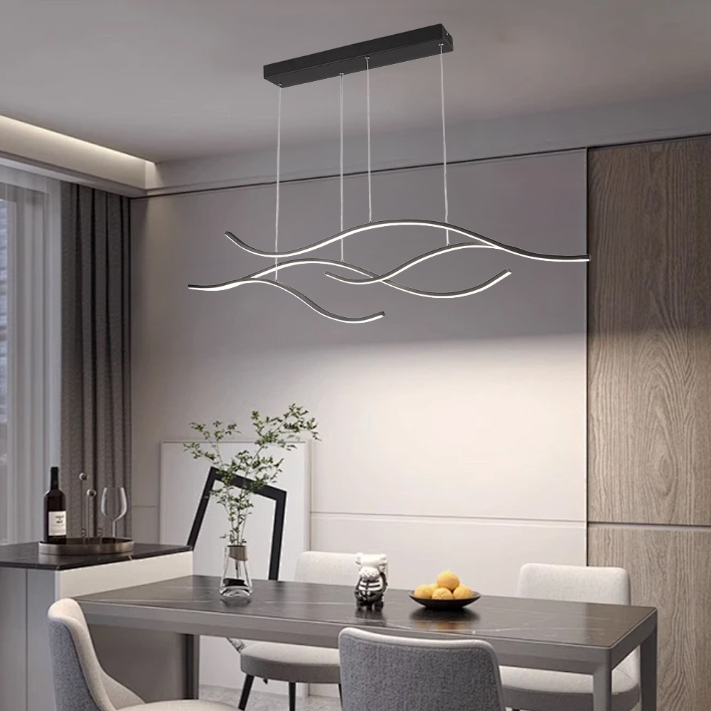 Creative Designer Luxury Nordic-Style Linear Pendant Bar & Cafe Light