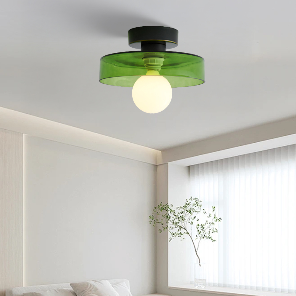 Modern Glass Flush Mount Ceiling Light for Kitchen