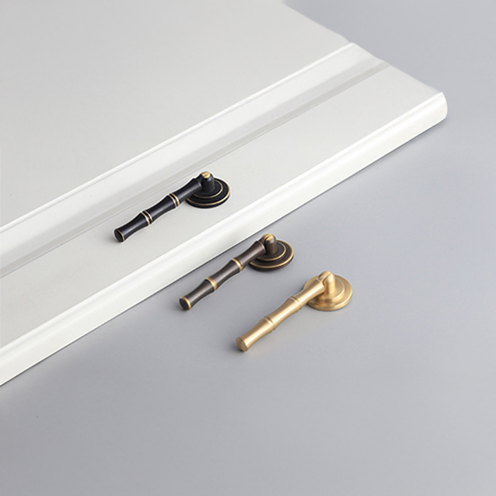 Vintage Antique Brass Ring Pull Cabinet Handles And Knobs