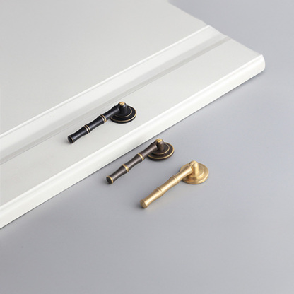 Vintage Antique Brass Ring Pull Cabinet Handles And Knobs